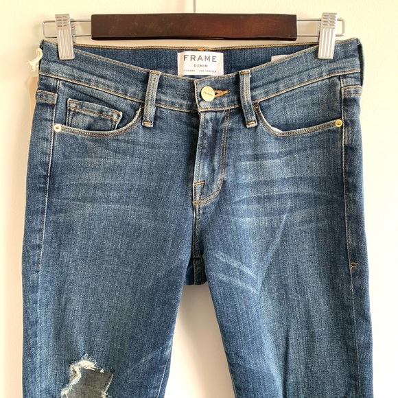 Frame Le Skinny de Jeanne distressed jeans - Picture 8 of 8